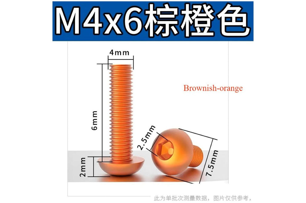 Aluminum Colorful Screw